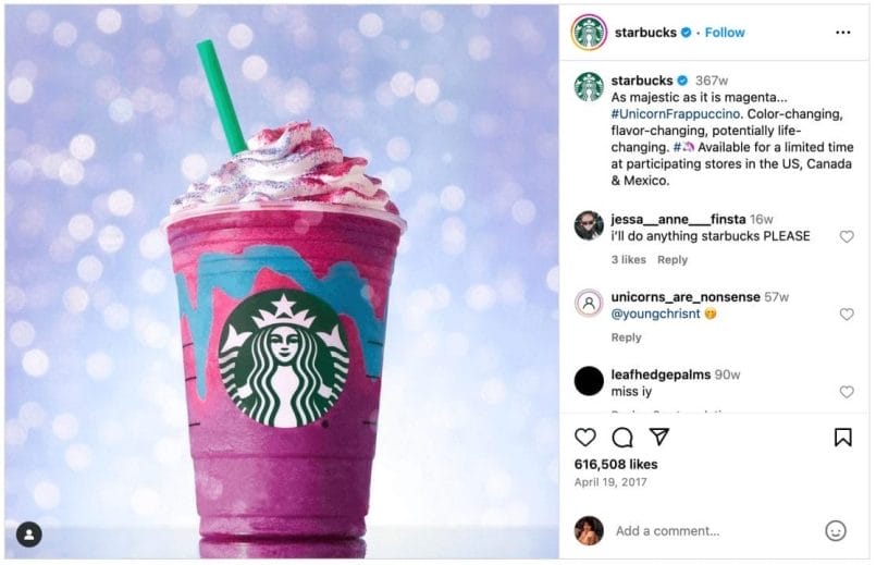 starbucks frappuccino